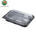 Black Anti-Fog Disposable Plastic Frozen Meat Pie Containers